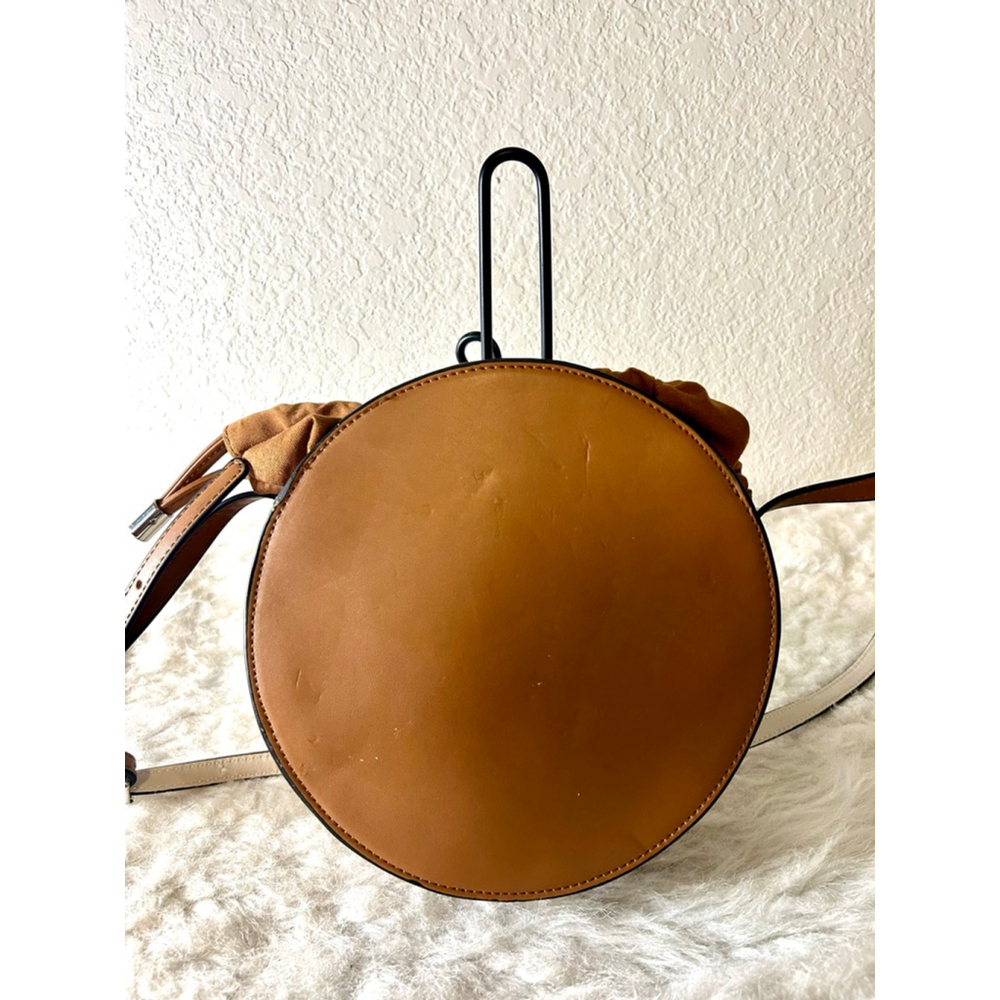 Zara Basic Collection Brown Circle Crossbody Bag - image 3